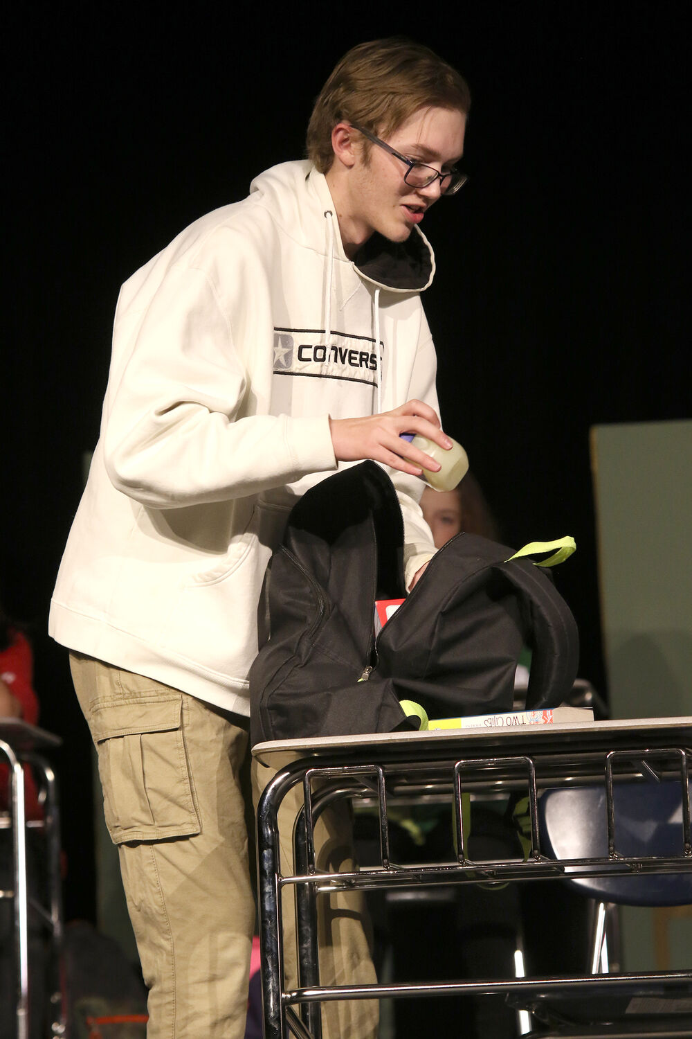 Studying hard or hardly studying: Snapshots from Gering's one act play